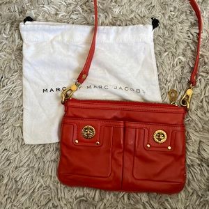 Marc by Marc Jacob’s Red Leather Turnlock crossbody